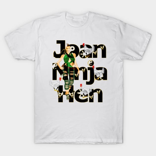 Joan Ninja Hen - Sandale Hero T-Shirt by JoanNinjaHen